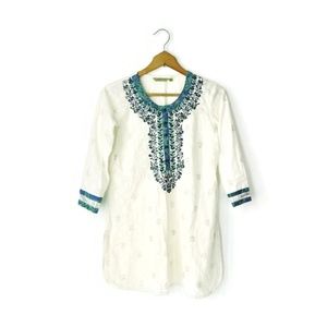 Global Desi embroidered tunic top